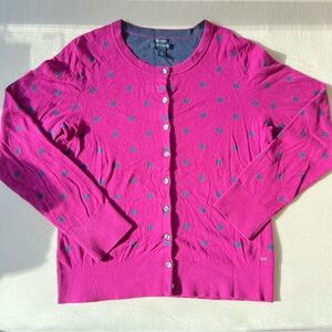 Tommy Hilfiger purple Polka Dot Cardigan